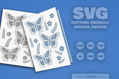 Butterfly Folk Art SVG Bundle 2 - CraftNest - Digital Crafting and Art