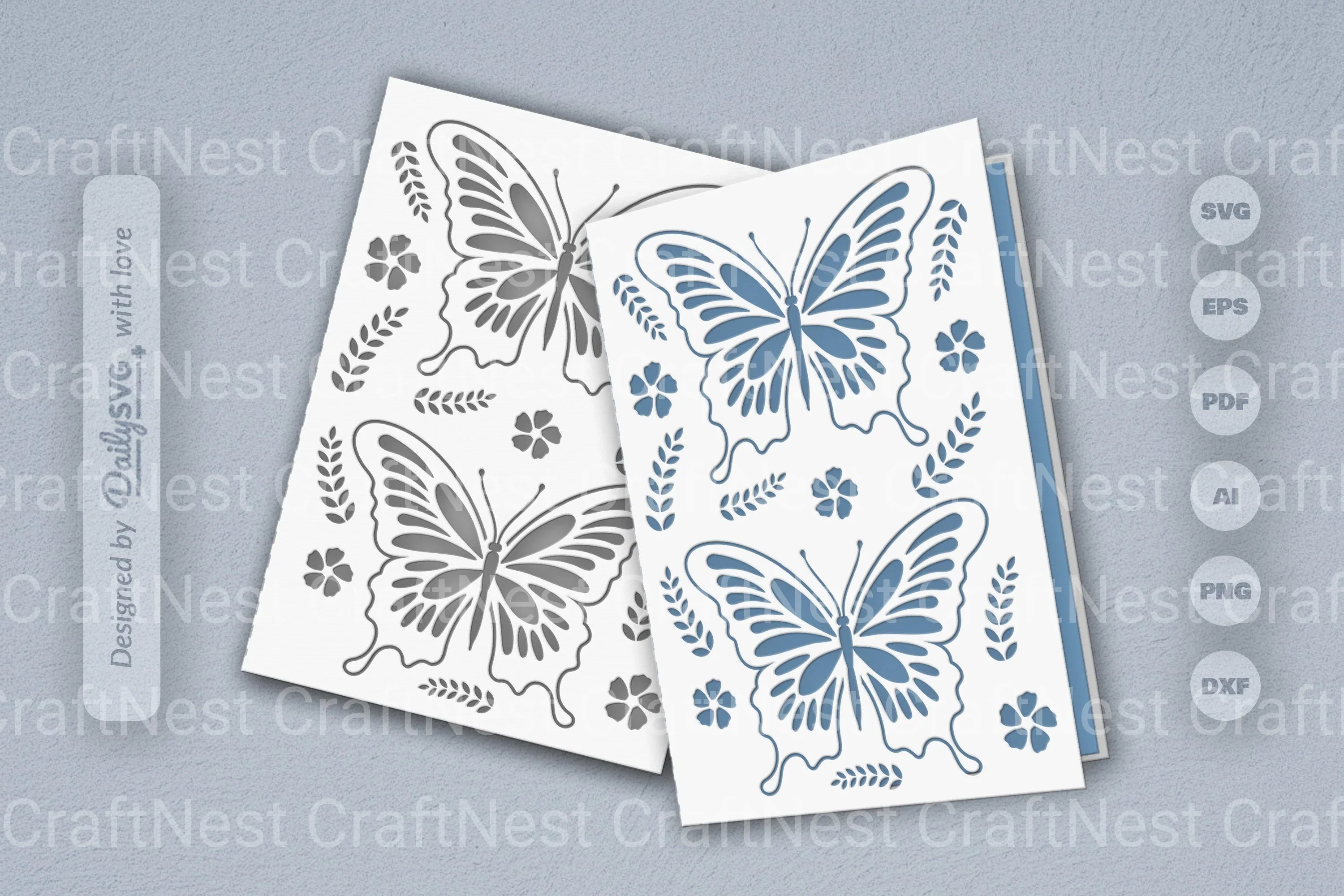 Butterfly Folk Art SVG Bundle