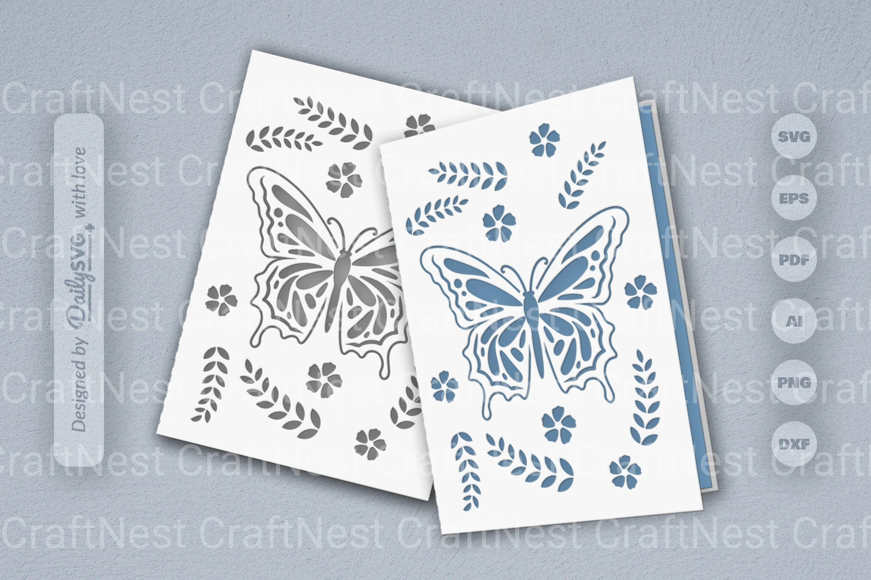 Butterfly Folk Art SVG Bundle