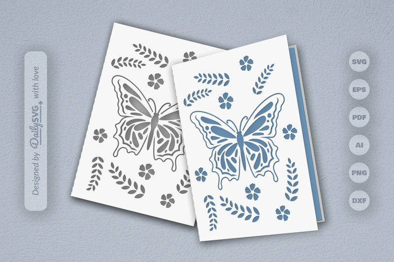 Butterfly Folk Art SVG Bundle 1 - CraftNest - Digital Crafting and Art