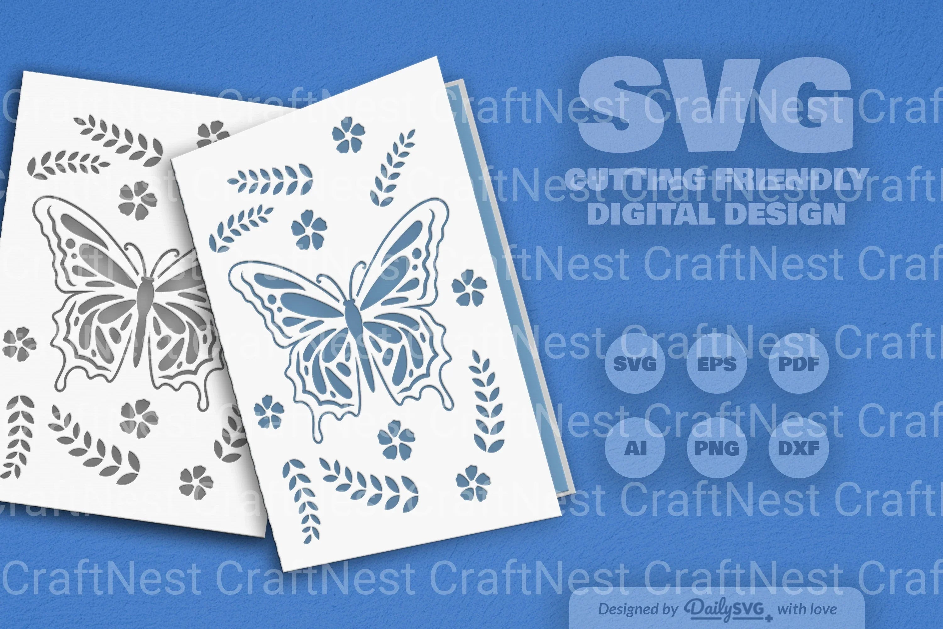 Butterfly Folk Art SVG Bundle