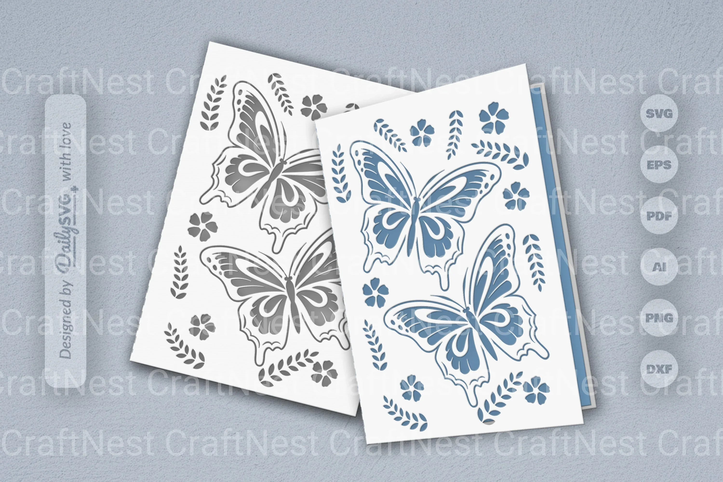 Butterfly Folk Art SVG Bundle