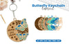 Butterfly Keychain Lasercut Clipart Bundle