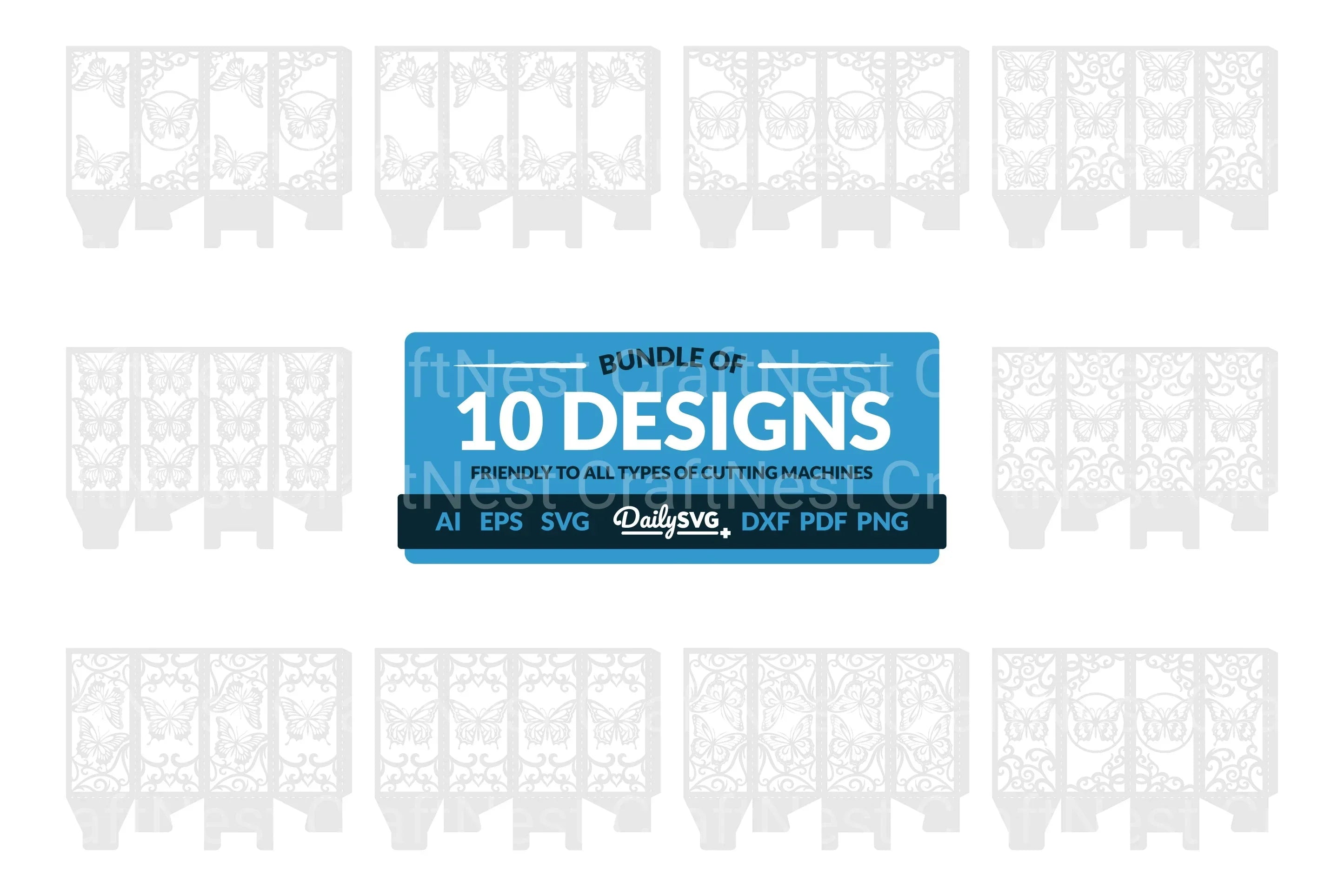 Butterfly Lantern Paper Cut Clipart - Daily SVG Bundles