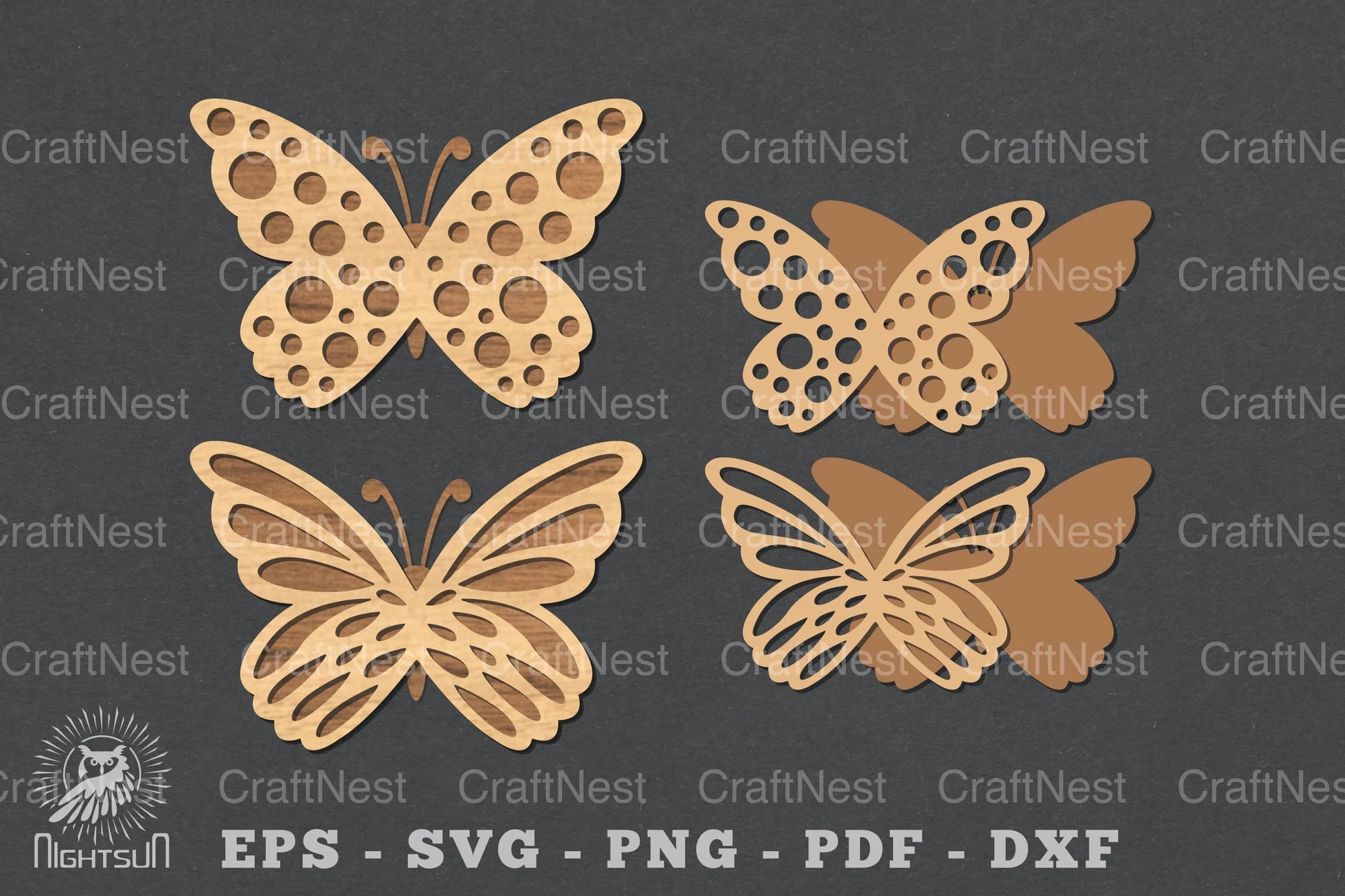 Butterfly Laser Cut Clipart Bundle - CraftNest - Digital Crafting and Art