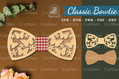 Butterfly Laser Cut Bowtie SVG Bundle - CraftNest - Digital Crafting and Art
