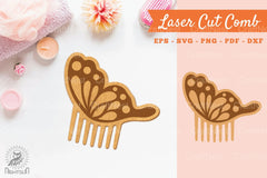 Butterfly Laser Cut Comb SVG Bundle - CraftNest - Digital Crafting and Art
