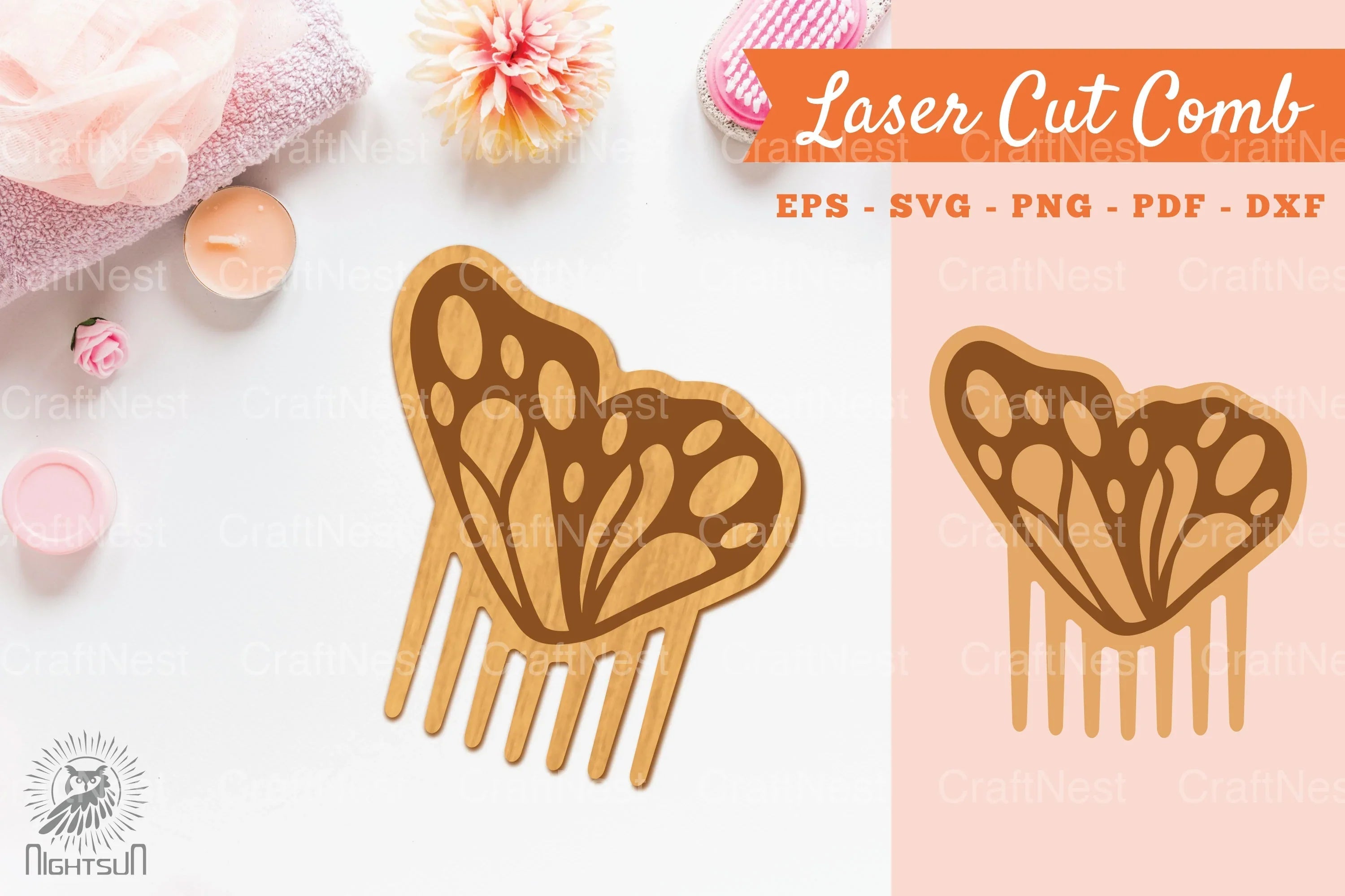 Butterfly Laser Cut Comb Clipart Bundle - CraftNest - Digital Crafting and Art