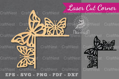 Butterfly Laser Cut Corner Clipart Bundle - CraftNest - Digital Crafting and Art