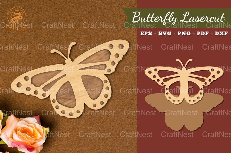 Butterfly Laser Cut Decoration SVG Bundle - CraftNest - Digital Crafting and Art