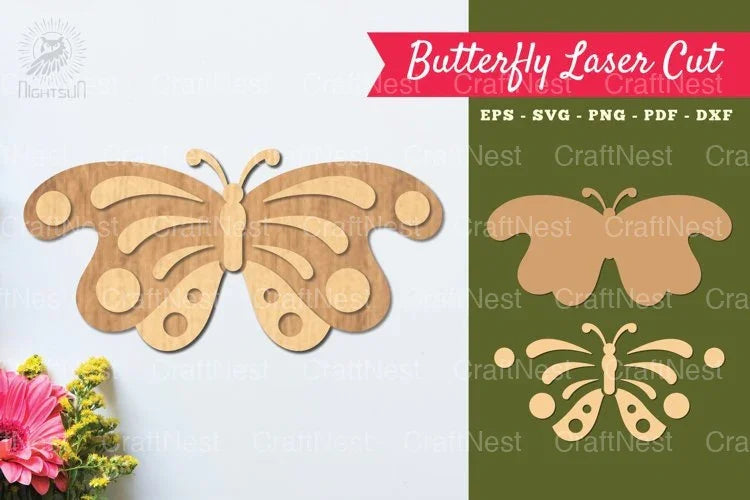 Butterfly Laser Cut Decoration Clipart Bundle - CraftNest - Digital Crafting and Art