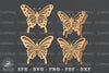 Butterfly Laser Cut Decoration Clipart Bundle