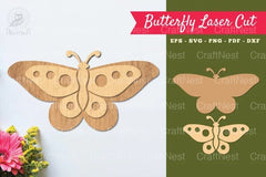 Butterfly Laser Cut Decoration SVG Bundle - CraftNest - Digital Crafting and Art