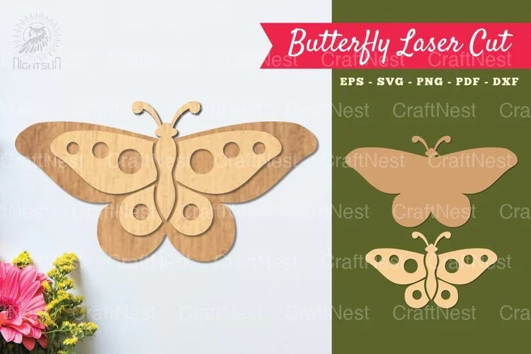 Butterfly Laser Cut Decoration SVG Bundle - CraftNest - Digital Crafting and Art