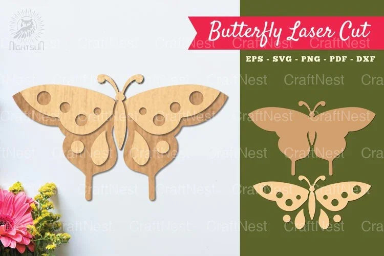 Butterfly Laser Cut Decoration Clipart Bundle - CraftNest - Digital Crafting and Art