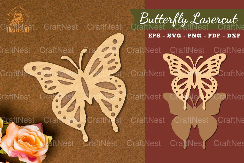 Butterfly Laser Cut Decoration Clipart Bundle - CraftNest - Digital Crafting and Art
