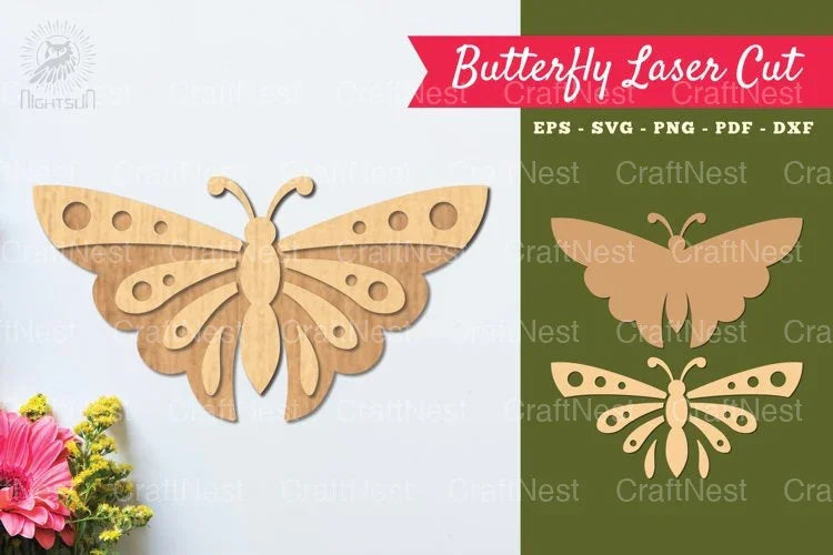 Butterfly Laser Cut Decoration Clipart Bundle - CraftNest - Digital Crafting and Art