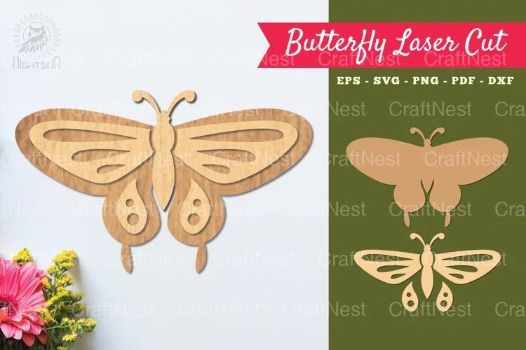 Butterfly Laser Cut Decoration Clipart Bundle - CraftNest - Digital Crafting and Art