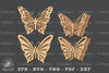 Butterfly Laser Cut Decoration Clipart Bundle
