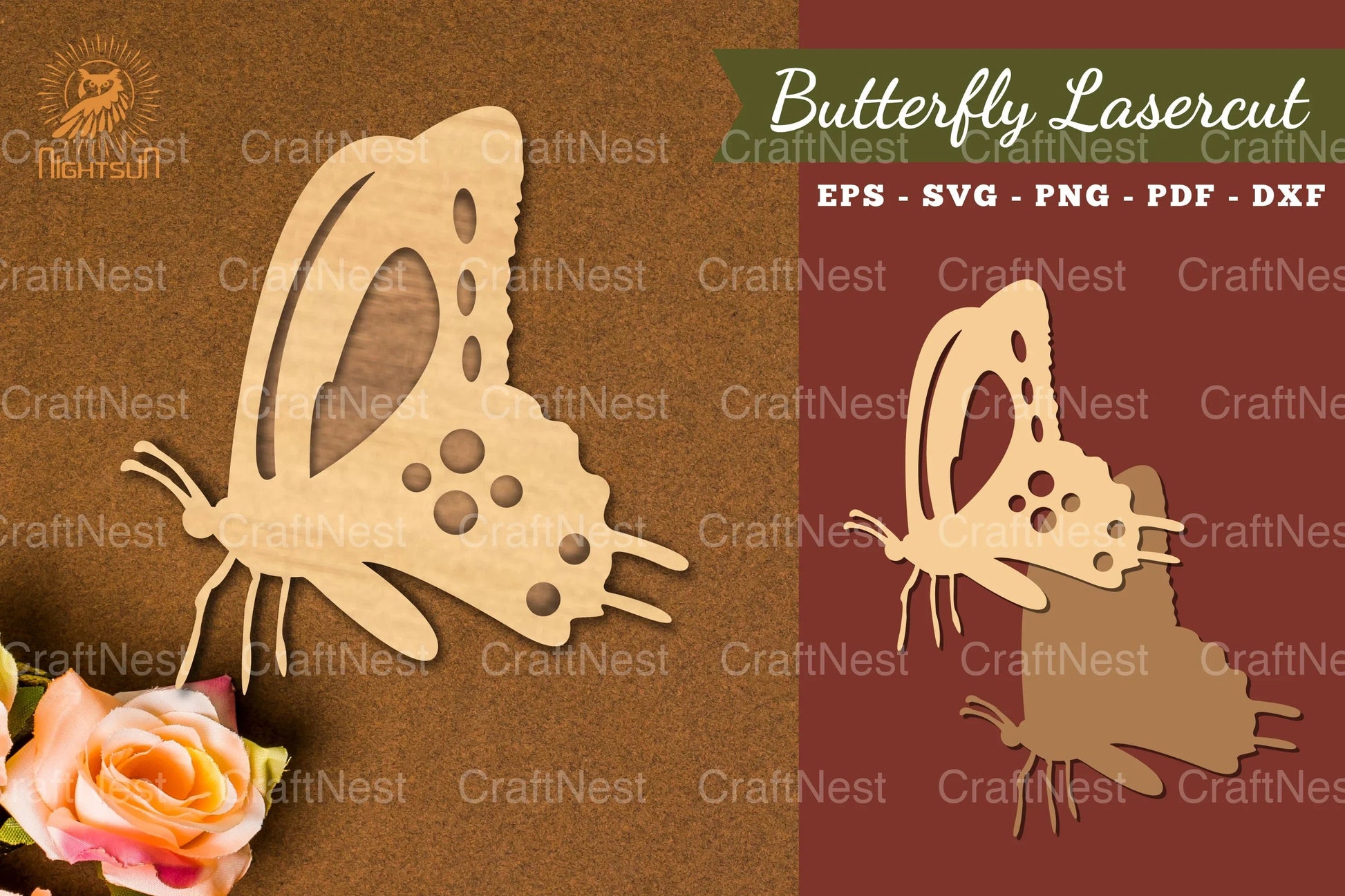 Butterfly Laser Cut Decoration SVG Bundle - CraftNest - Digital Crafting and Art