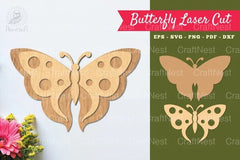 Butterfly Laser Cut Decoration Clipart Bundle - CraftNest - Digital Crafting and Art