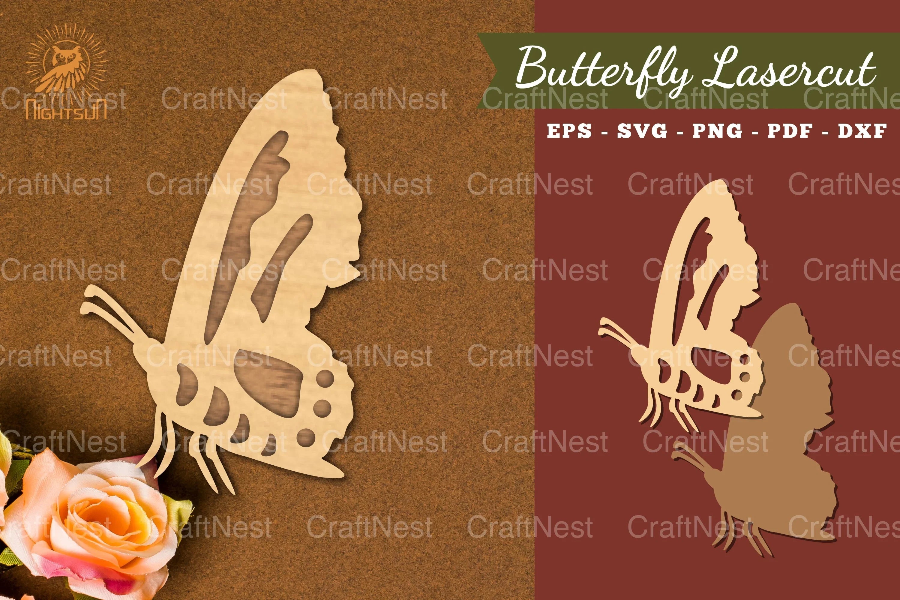 Butterfly Laser Cut Decoration Clipart Bundle - CraftNest - Digital Crafting and Art