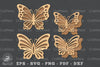 Butterfly Laser Cut Decoration Clipart Bundle