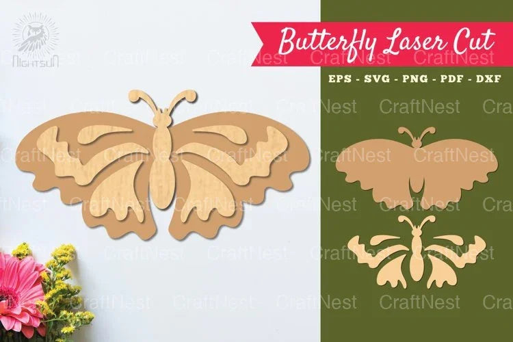 Butterfly Laser Cut Decoration Clipart Bundle - CraftNest - Digital Crafting and Art