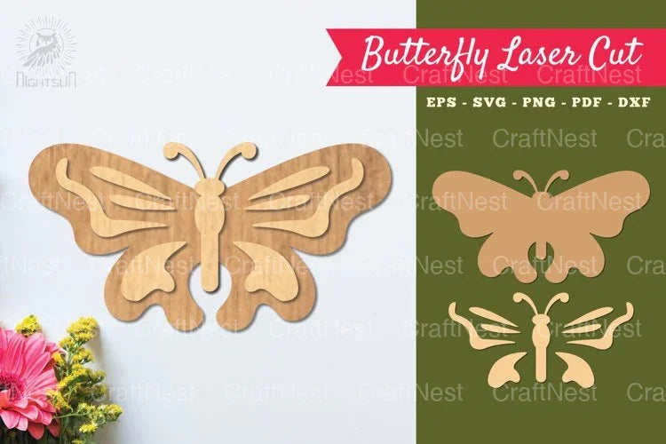Butterfly Laser Cut Decoration Clipart Bundle - CraftNest - Digital Crafting and Art