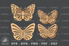 Butterfly Laser Cut Decoration Clipart Bundle