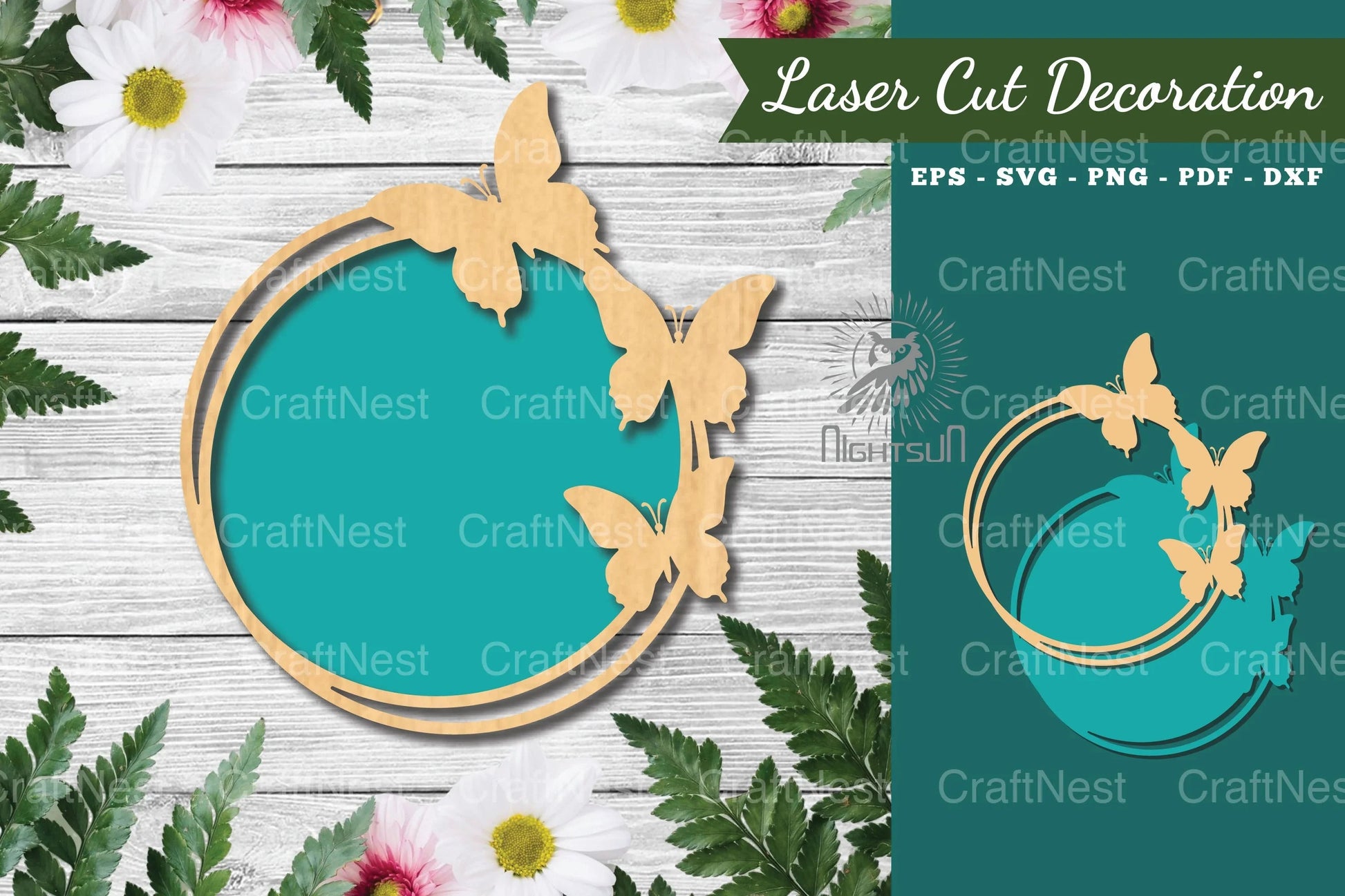 Butterfly Laser Cut Sign Clipart Bundle - CraftNest - Digital Crafting and Art