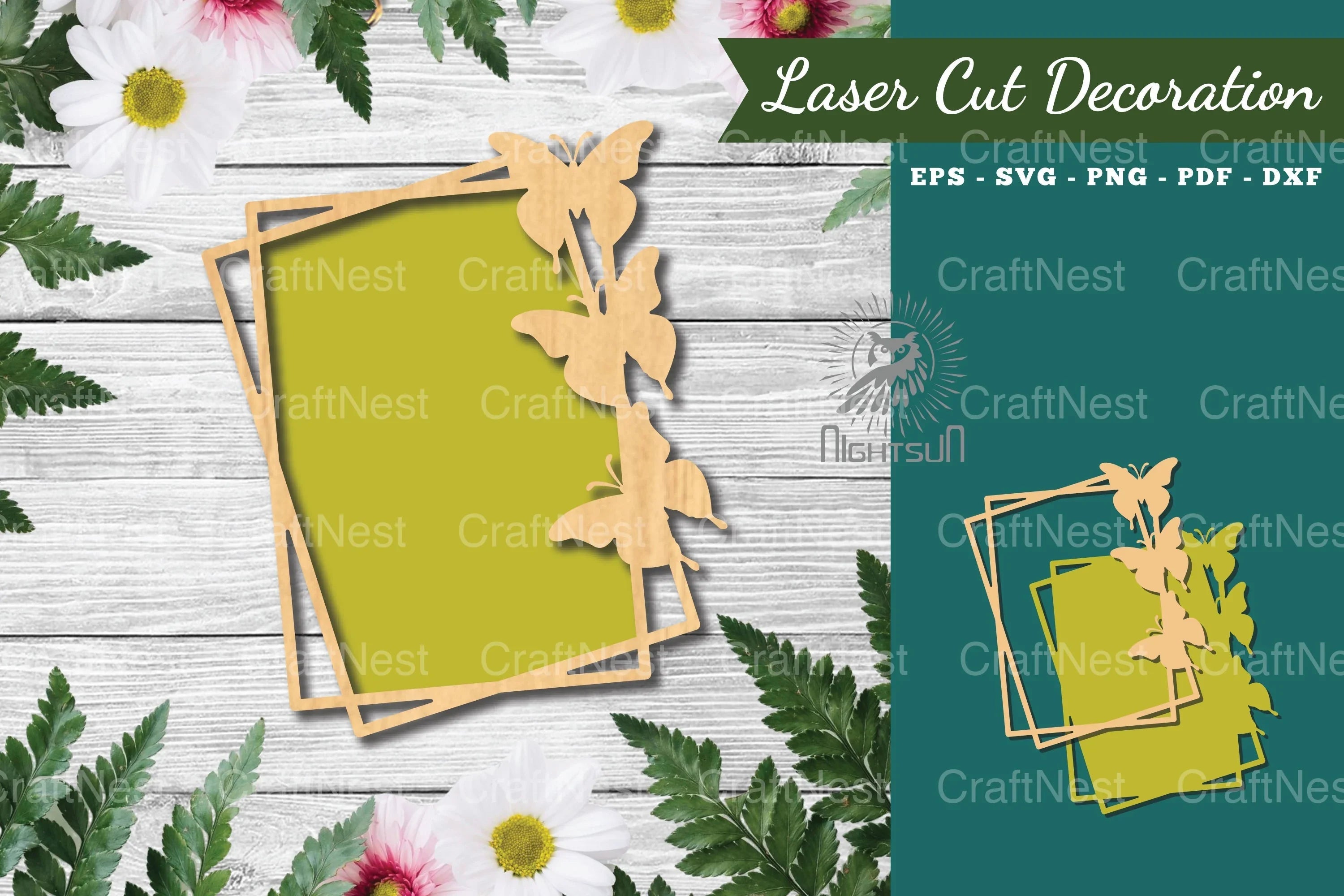Butterfly Laser Cut Sign Clipart Bundle - CraftNest - Digital Crafting and Art