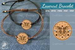 Butterfly Laser Cut Bracelet Design Bundle - CraftNest - Digital Crafting and Art