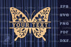 Butterfly Lasercut Split Monogram SVG Bundle