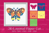 Butterfly Mandala 3D Shadow Box Papercut Bundle