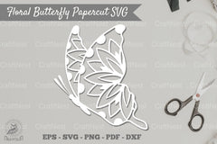 Butterfly Mandala Papercut SVG Bundle - CraftNest - Digital Crafting and Art