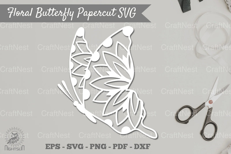 Butterfly Mandala Papercut SVG Bundle - CraftNest - Digital Crafting and Art