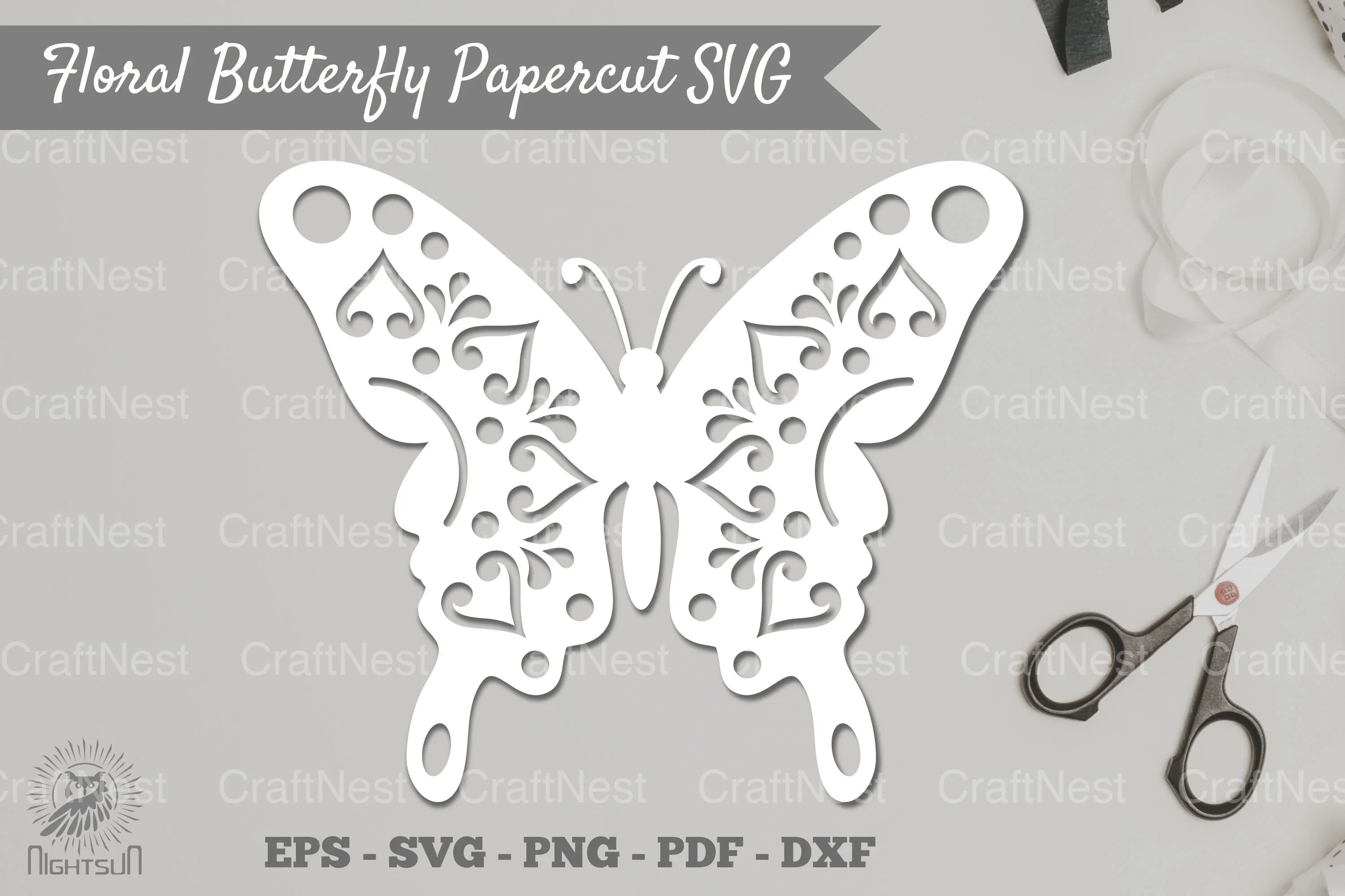 Butterfly Mandala Papercut SVG Bundle - CraftNest - Digital Crafting and Art