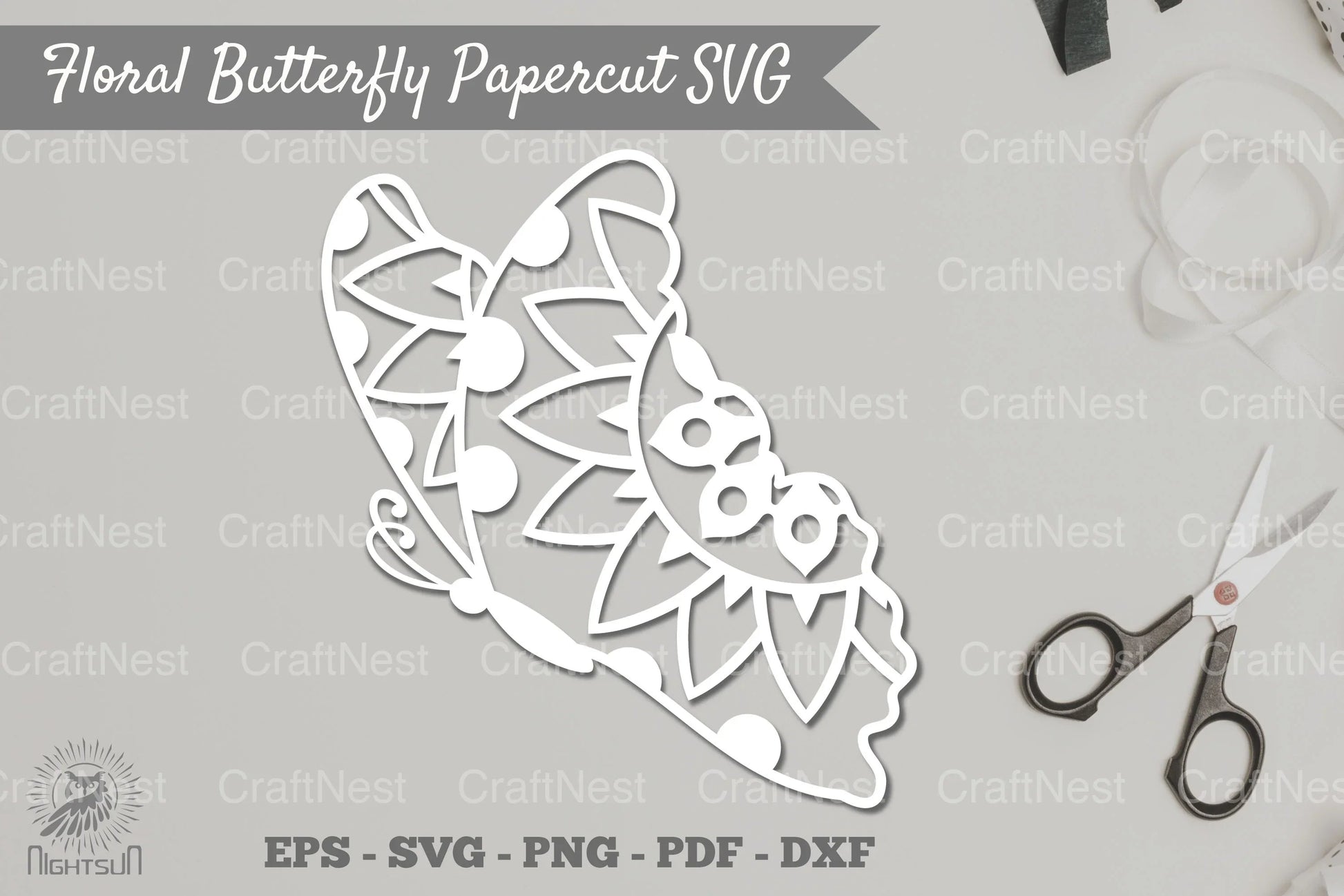 Butterfly Mandala Papercut Clipart Bundle - CraftNest - Digital Crafting and Art