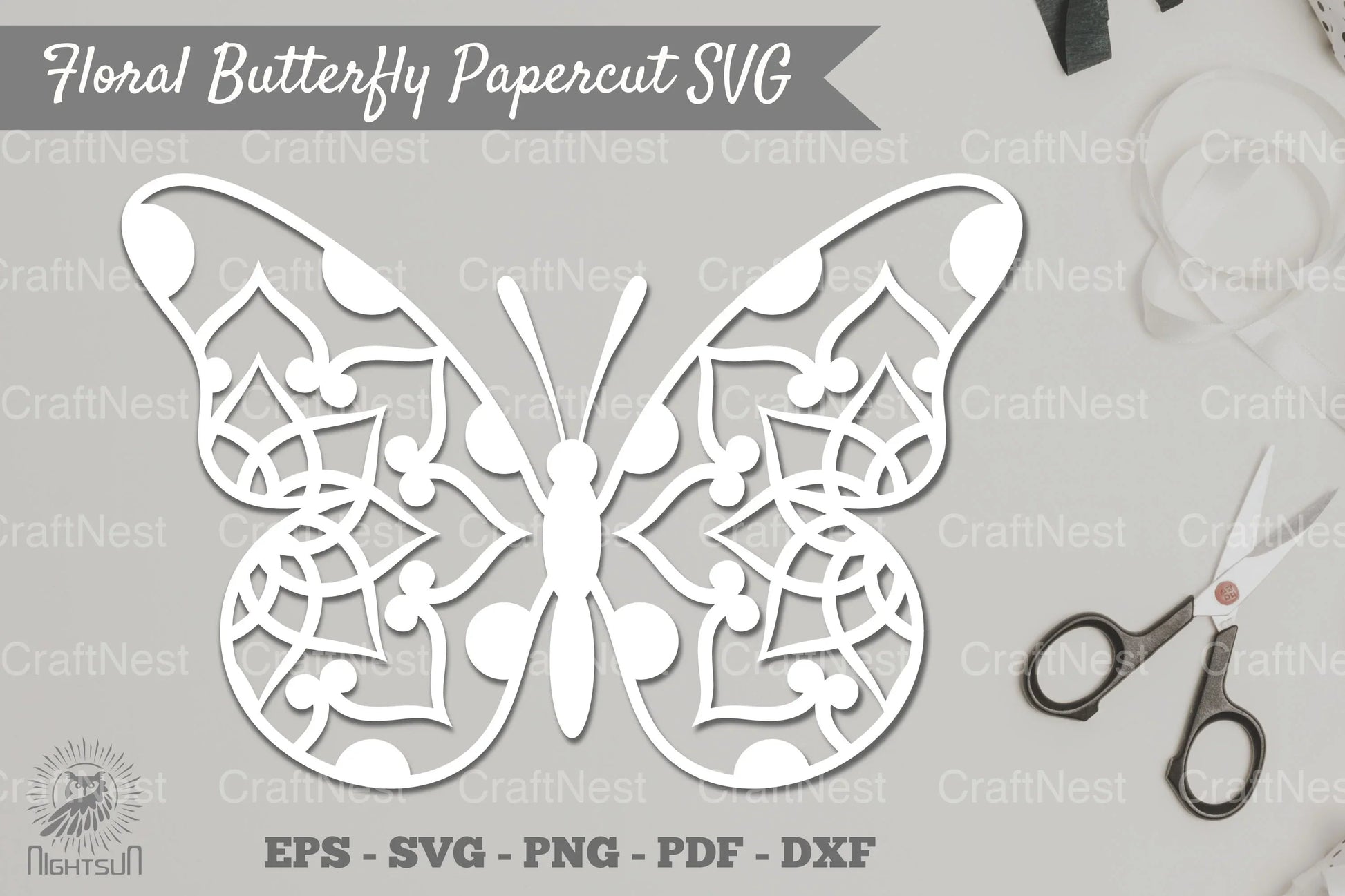 Butterfly Mandala Papercut SVG Bundle - CraftNest - Digital Crafting and Art