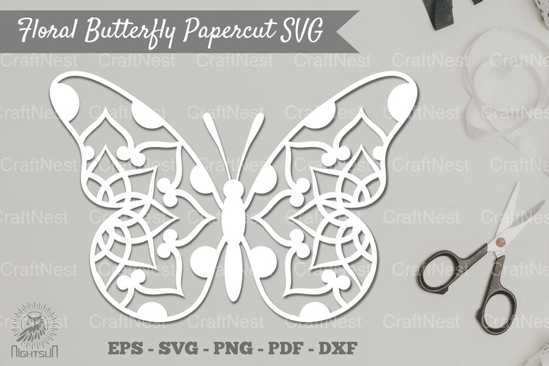 Butterfly Mandala Papercut SVG Bundle - CraftNest - Digital Crafting and Art