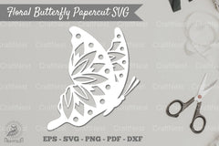 Butterfly Mandala Papercut SVG Bundle - CraftNest - Digital Crafting and Art