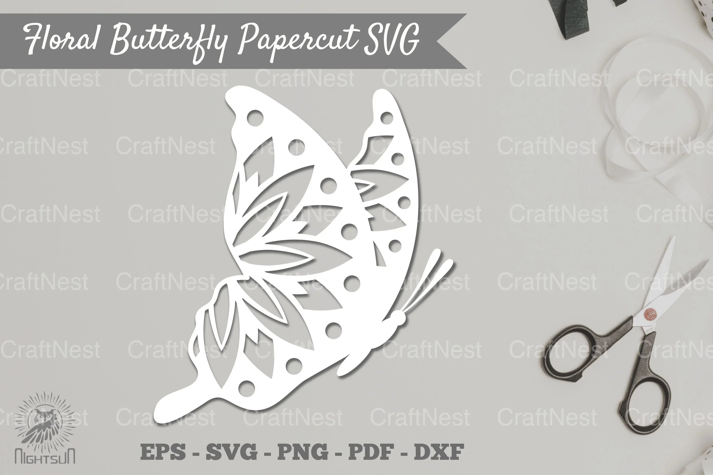 Butterfly Mandala Papercut SVG Bundle - CraftNest - Digital Crafting and Art