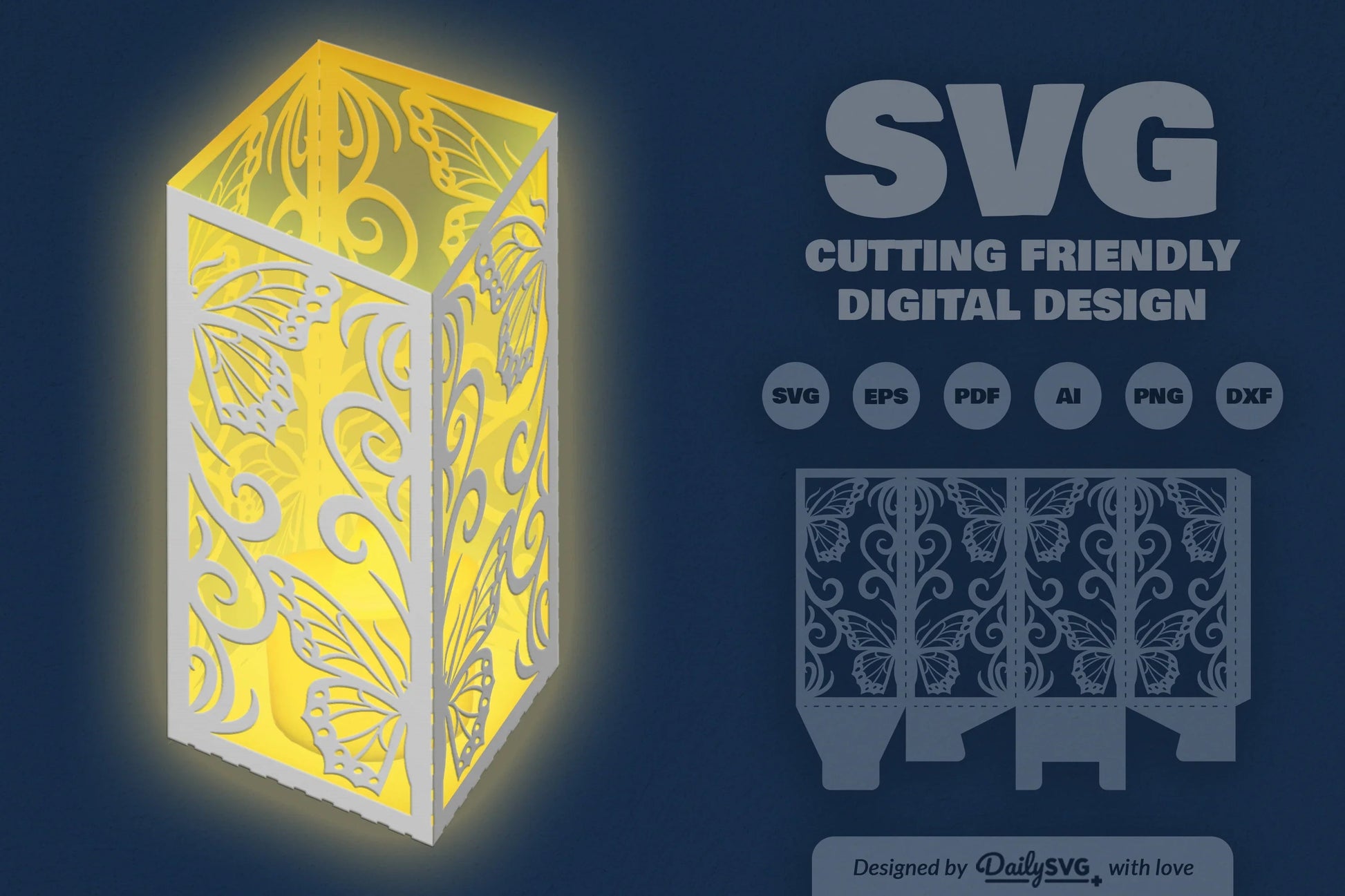 Butterfly Ornament Cut SVG Bundle 4 - CraftNest - Digital Crafting and Art