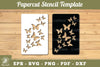 Butterfly Paper Cut Stencil Clipart Bundle