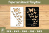 Butterfly Paper Cut Stencil Clipart Bundle