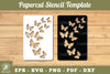 Butterfly Paper Cut Stencil Clipart Bundle