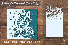 Butterfly Papercut Card Template Bundle - CraftNest - Digital Crafting and Art