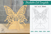 Butterfly Printable Cut Template Clipart Bundle
