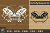 Butterfly Ribbon Monogram SVG Bundle